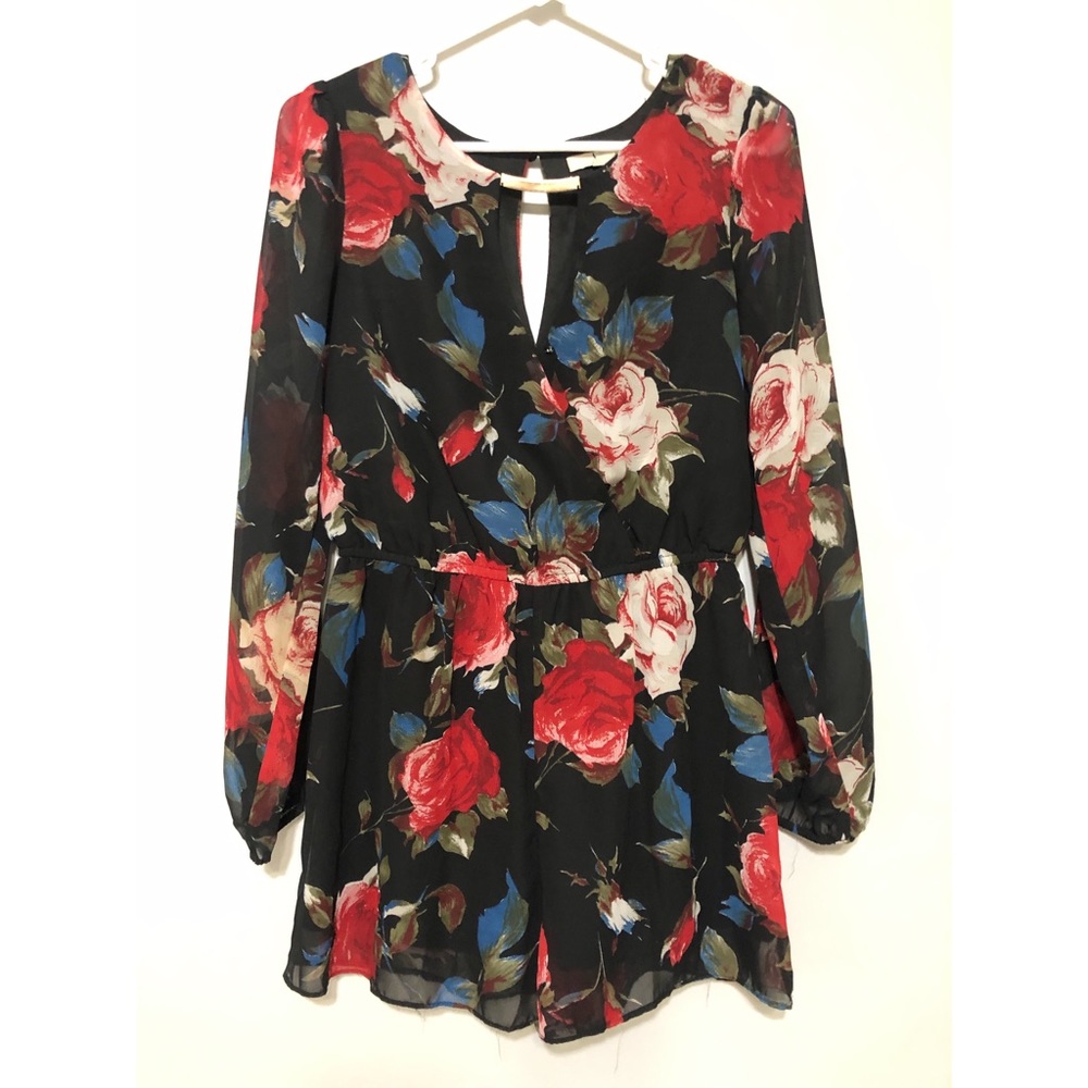 Floral long sleeve jumper